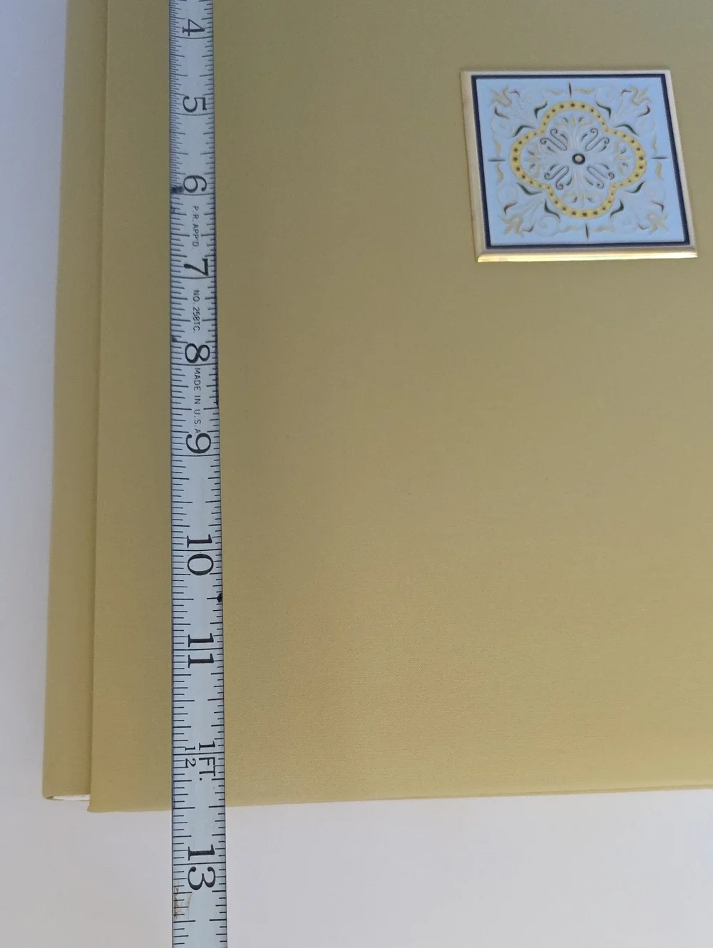 NWOT Creative Memories Mustard Yellow Fabric Cover 15 Pages 12.5